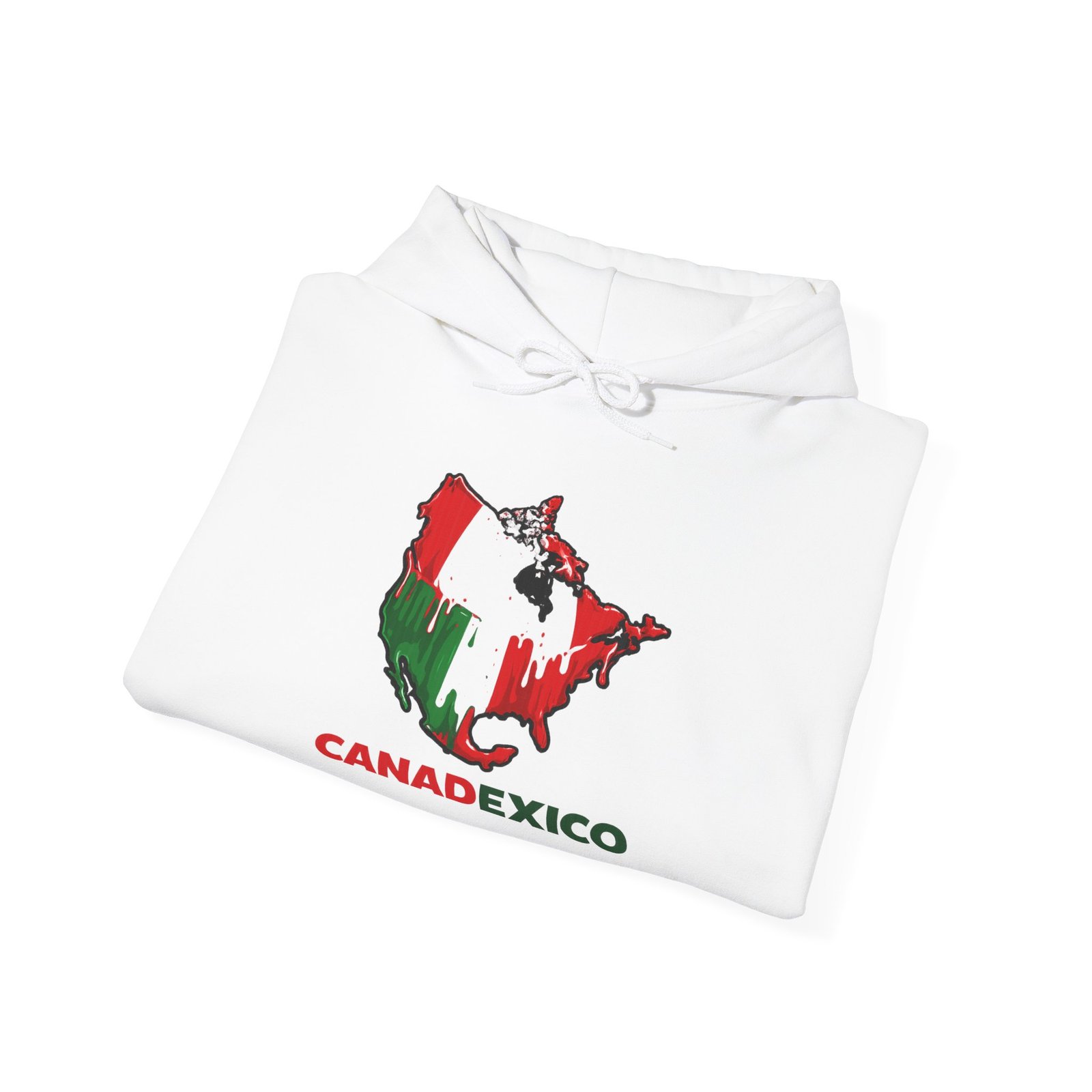 Canada-Mexico Map Hoodie – Canadexico Flag Design - Image 4