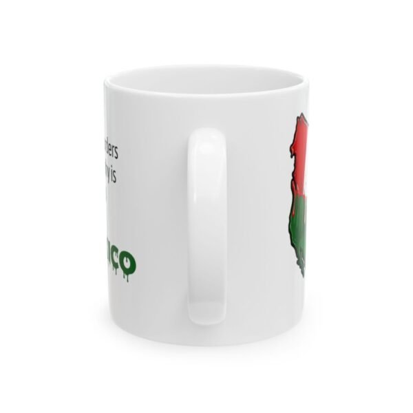 Canada & Mexico Map Mug — Funny Redrawing Joke Ceramic Coffee Cup (11oz/15oz)
