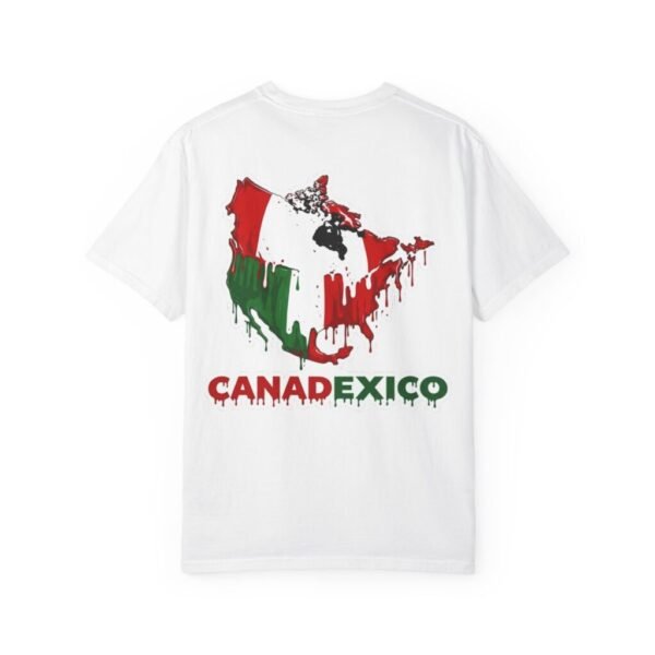 Canada-Mexico Drip Map T-Shirt — Canadexico Graphic Tee (Who Cares? Just Fix It)