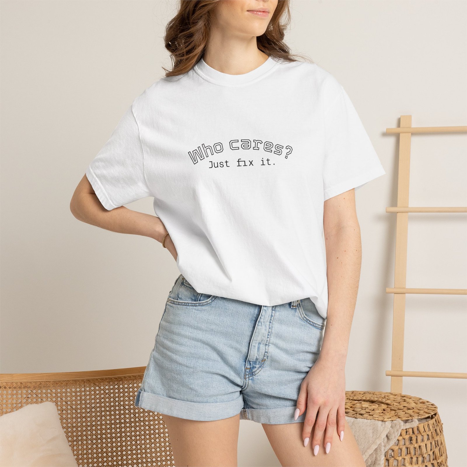 Canada-Mexico Drip Map T-Shirt — Canadexico Graphic Tee (Who Cares? Just Fix It) - Image 4