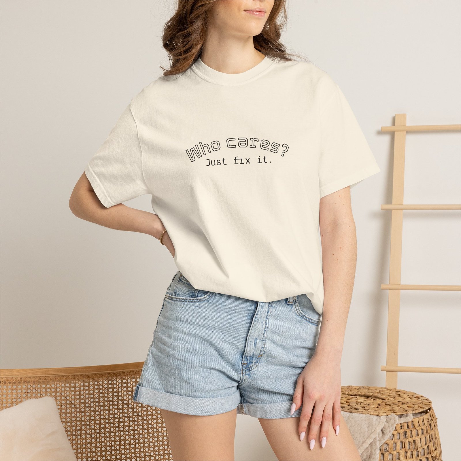 Canada-Mexico Drip Map T-Shirt — Canadexico Graphic Tee (Who Cares? Just Fix It) - Image 8